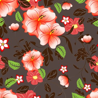 Dikişsiz çiçek deseni