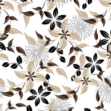 Dikişsiz çiçek deseni