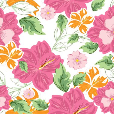 Dikişsiz çiçek deseni