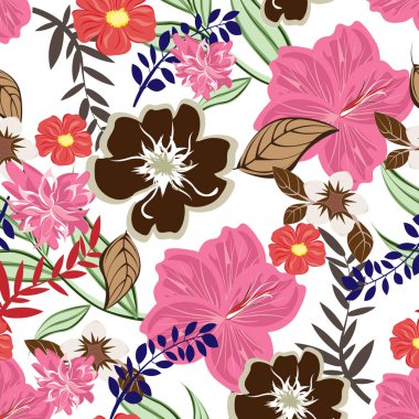 Dikişsiz çiçek deseni