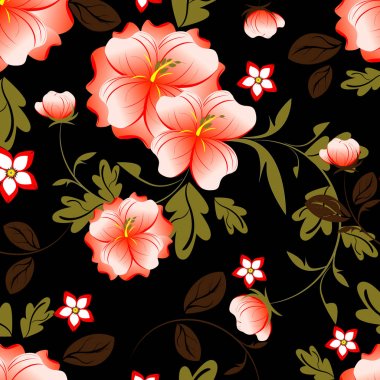 Dikişsiz çiçek deseni