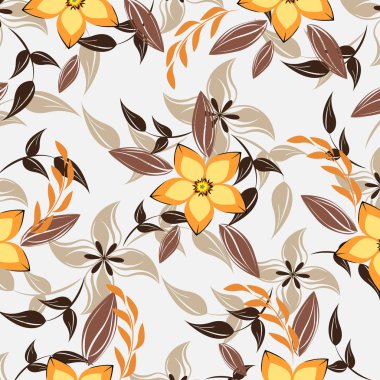 Dikişsiz çiçek deseni