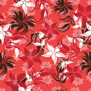 Dikişsiz çiçek deseni