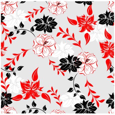 Dikişsiz çiçek deseni
