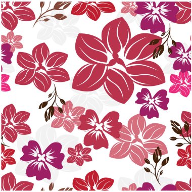 Dikişsiz çiçek deseni