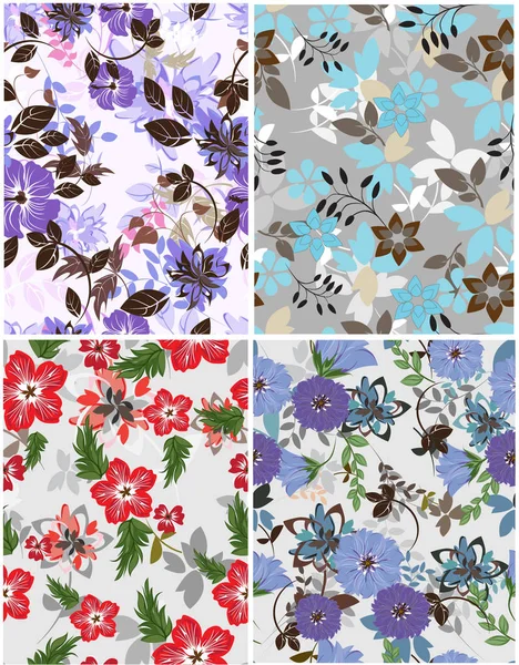 Dikişsiz çiçek deseni