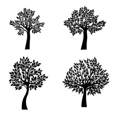 vektör ağaç çizimi