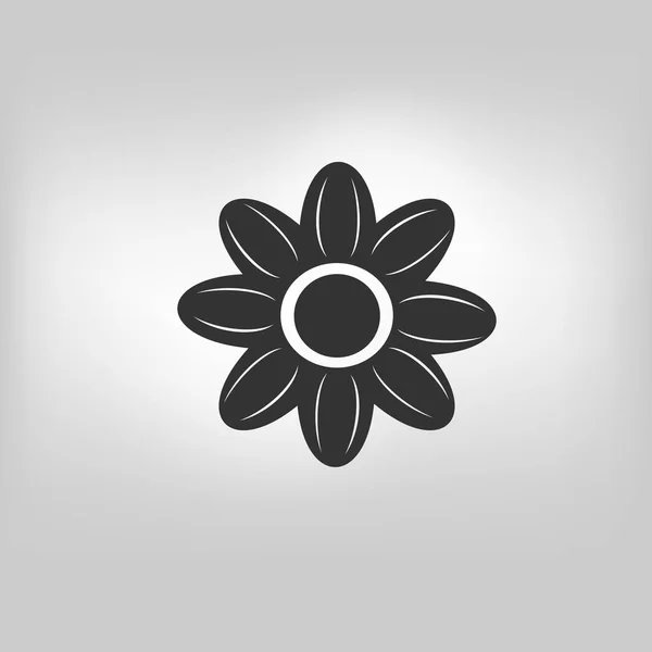 Ícone de flor vetorial — Vetor de Stock