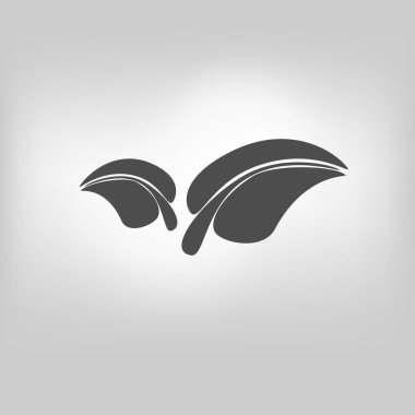 vektör simgesi yaprak sembol