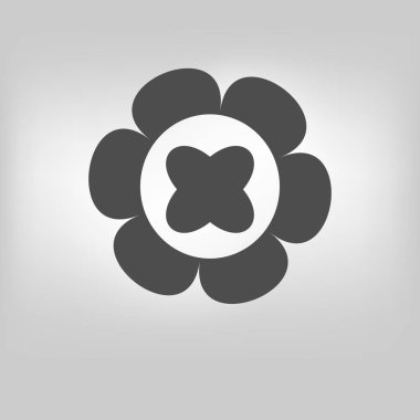 vektör çiçek simgesi