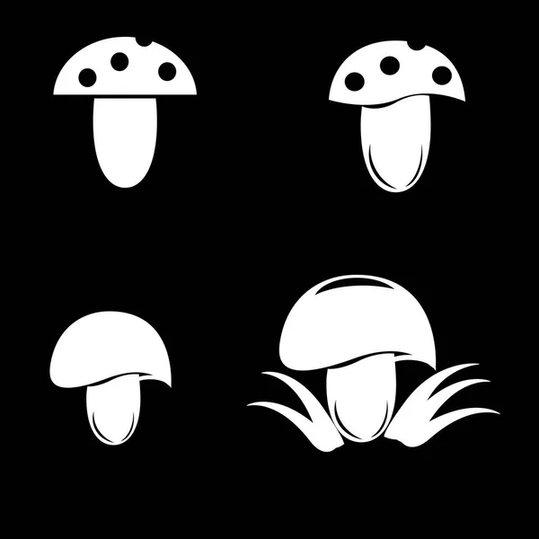Icona del fungo commestibile vettoriale — Vettoriale Stock