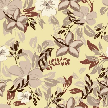 Dikişsiz çiçek deseni