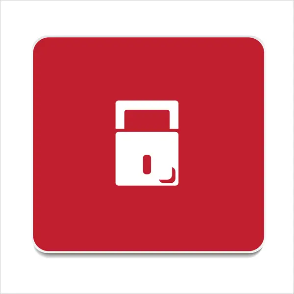 Vector icon to close the lock — Stock Vector