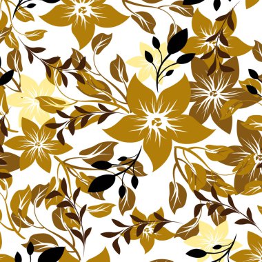 Dikişsiz çiçek deseni