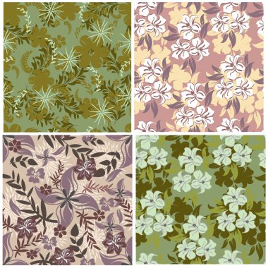 Dikişsiz çiçek deseni