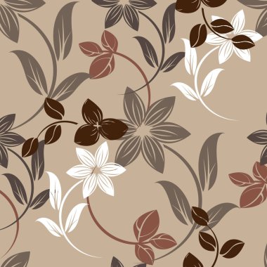 Dikişsiz çiçek deseni