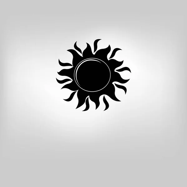 Vector pictogram geïsoleerd zon — Stockvector