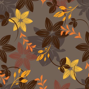 Dikişsiz çiçek deseni