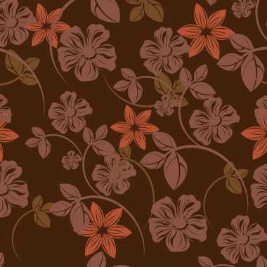 Dikişsiz çiçek deseni