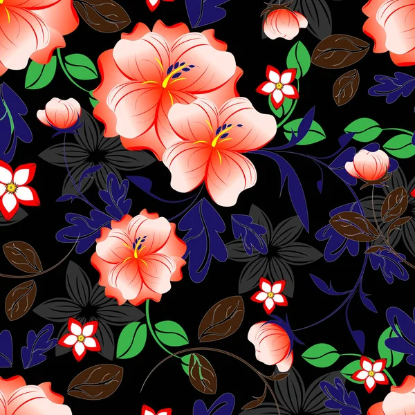 Dikişsiz çiçek deseni