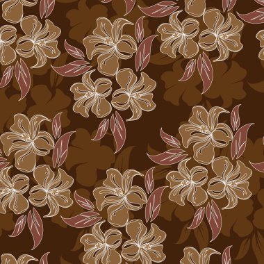 Dikişsiz çiçek deseni