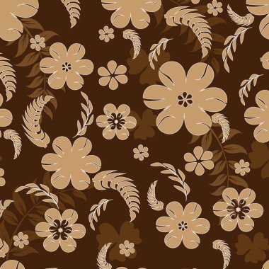 Dikişsiz çiçek deseni