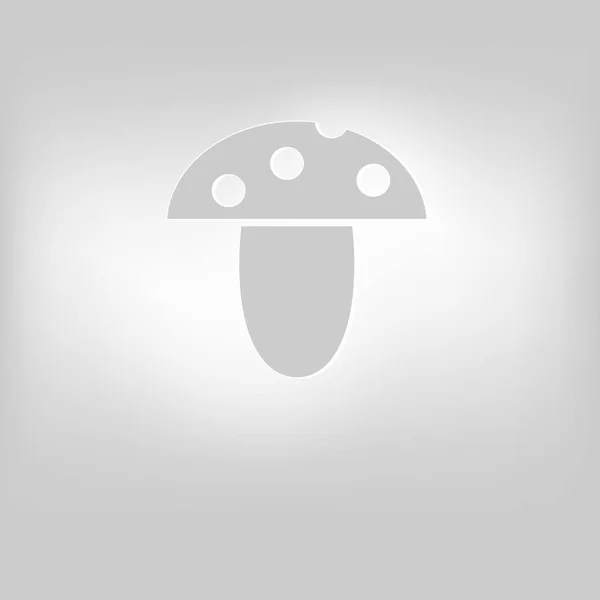 Vetor comestível cogumelo ícone — Vetor de Stock