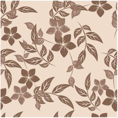 Vektör arka plan çiçekler seamless modeli