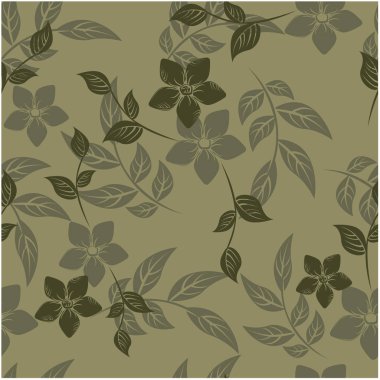 Vektör arka plan çiçekler seamless modeli