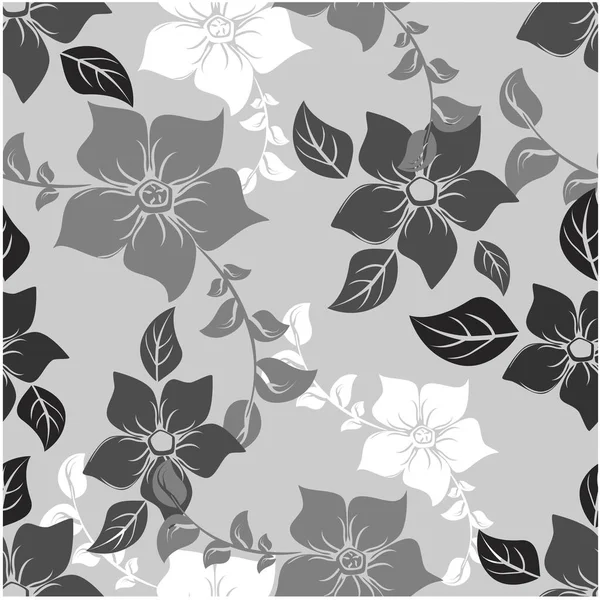 Vector abstracto fondo flores patrón sin costura — Vector de stock