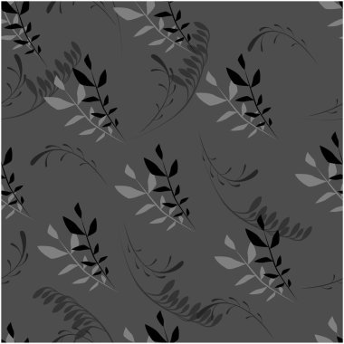 Vektör yay soyut arkaplan çiçekleri pürüzsüz desen