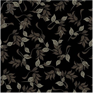 Vektör yay soyut arkaplan çiçekleri pürüzsüz desen