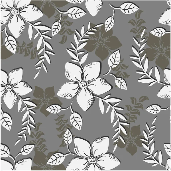 Vektor Frühling abstrakt Hintergrund Blumen nahtlose Muster — Stockvektor