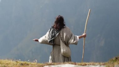 İsa'nın Tanrı'ya dua ediyor baba kutsal topraklarda