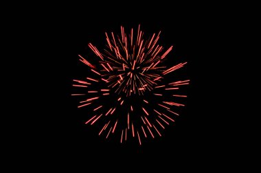 Kırmızı küresel havai fişek