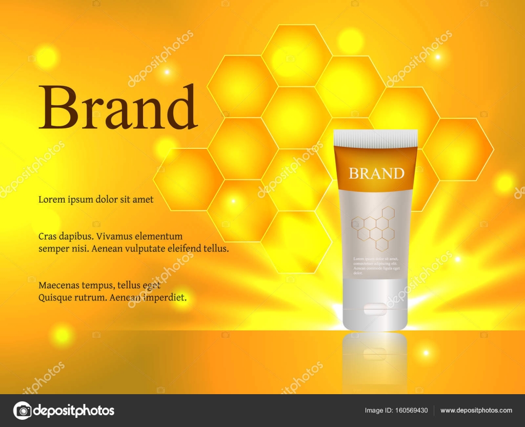 Cosmetics, face and body cream, lotion, honey honey gel with
