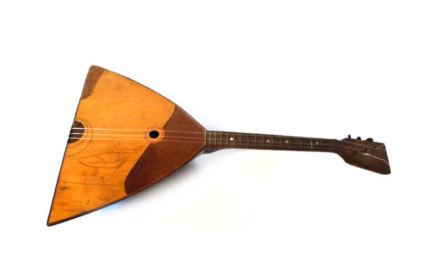 Винтажный балалайкский струнный музыкальный инструмент Balalaika Stock Image
