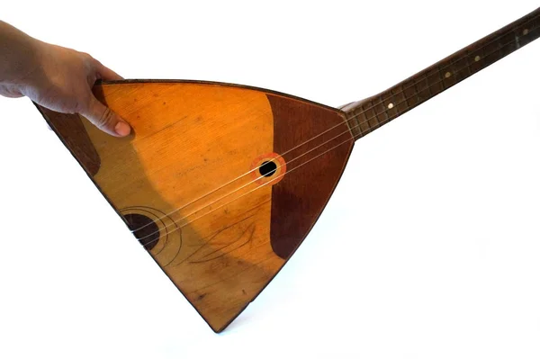 Винтажный балалайкский струнный музыкальный инструмент Balalaika Stock Image — стоковое фото