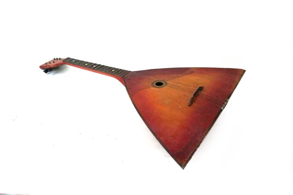Vintage balalajka strunný hudební nástroj obrázek Stock balalajka — Stock fotografie