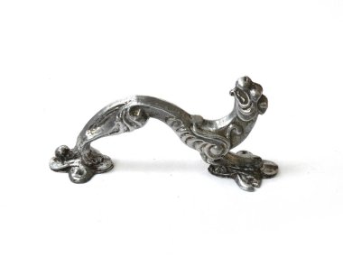 Antika kapı kolu, vintage kapı kolu, kapı mobilya, aslan kapı kolu, sap kafası stok görüntü