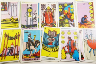 Oyun kartları, Fortune-söylemek kartlar, oyun, Board oyunu, kartlar, çizim, kağıt, resimler, Vintage, Sovyet Vintage, Sovyet kartları, kağıt kartları, kart kartları, harita görüntüsü