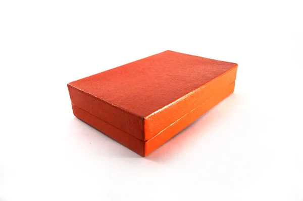 红色盒子 纸板箱 包装盒 包装盒 储物箱 旧盒子 复古盒 Ussr 苏联复古 车头形象 — 图库照片