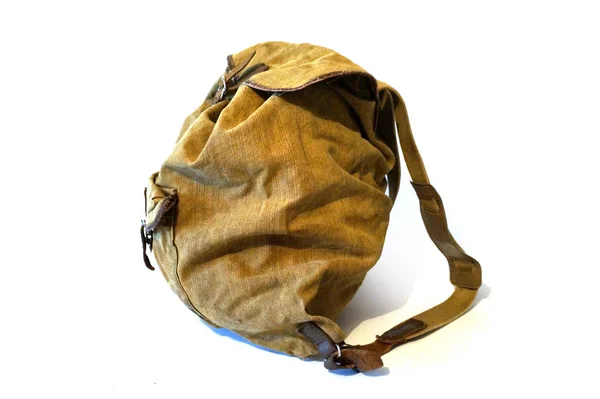 Рюкзак Військових Рюкзак Старі Рюкзак Зелений Рюкзак Хакі Рюкзак Подорожі — стокове фото