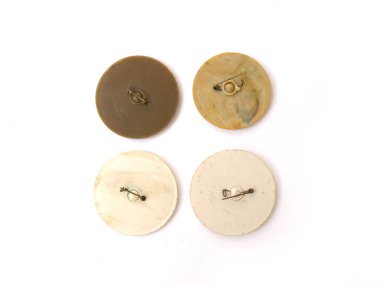 Rozetin geri, üç barrettes, üç daire, gümüş renk, görüntü üç barrettes, headstock stok görüntü, Nostalgishop, Nostalgishop görüntü