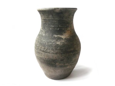 Yan, kil sürahi 100 yıl Amfora, sap kafası stok görüntü, Nostalgishop antika vazo