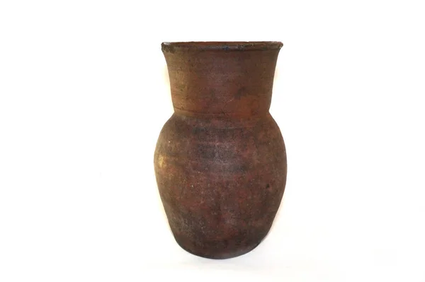 Antike Vase Der Seite Tonkrug 100 Jahre Amphoren Kopfstock Bild — Stockfoto
