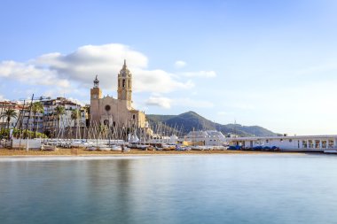 Güzel kasabası Sitges, Katalonya, İspanya