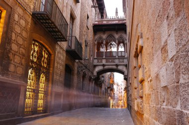 Barri Gotic çeyreğinde, Barcelona, İspanya