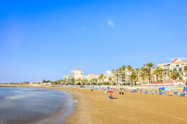 Güzel kasabası Sitges, Katalonya, İspanya