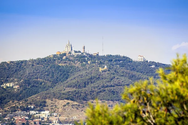 Hill Tibidabo v Barceloně, Španělsko — Stock fotografie